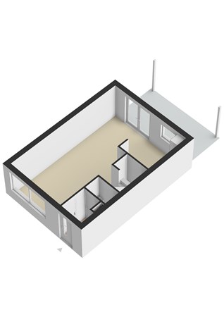 Plattegrond - Slakkenstraat 34, 6431 NJ Hoensbroek - Slakkenstraat 34 Hoensbroek - Begane grond 3D.jpg